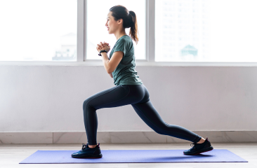 Women doing a lunge